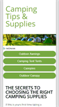 Mobile Screenshot of camping-tips-supplies.com